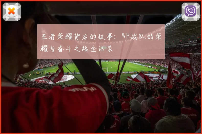 王者荣耀背后的故事：WE战队的荣耀与奋斗之路全记录